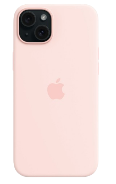 Apple silicone case with MagSafe iPhone 15 (Original Quality) Light Pink